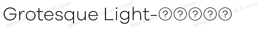Grotesque Light字体转换